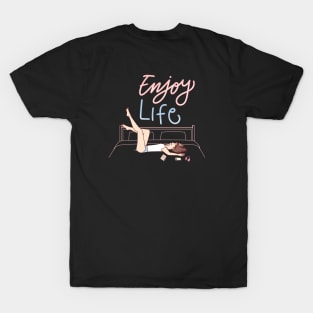 Enjoy life, simple design T-Shirt